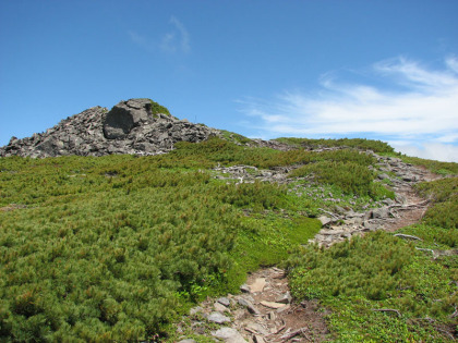 平山連山の最高峰の無名のピーク