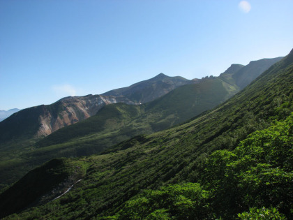 十勝岳を遠望