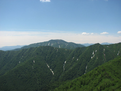 頂から見た武利岳