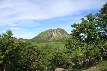 ここで初めて奥白根山を見ました