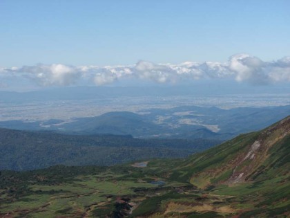 旭川のある上川盆地を遠望