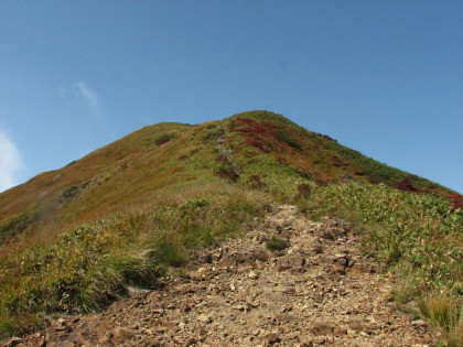 もうすぐ山頂。