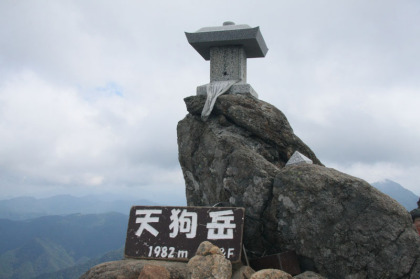 四国最高峰の天狗岳。