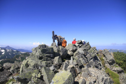 黒岳の山頂。