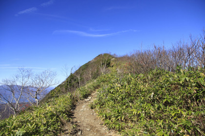 高妻山への最後の登り。