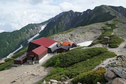 北岳山荘。