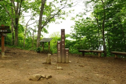 三頭山の山頂。