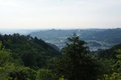 金比羅山から見た秋川丘陵。