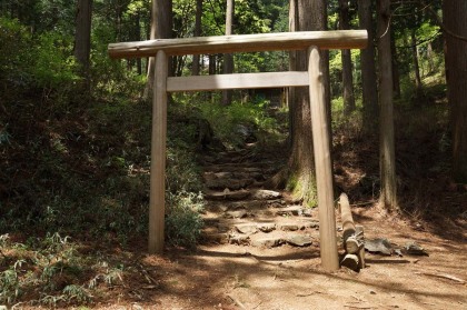 大岳神社の鳥居。