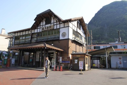 起点の奥多摩駅。駅から直接、石尾根の登山口にかかれます。