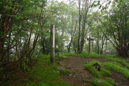 酉谷山の山頂。