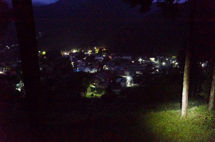 鳩の巣の夜景。