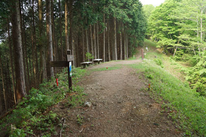 小河内峠。小河内ダムに下る道は閉鎖されていました。