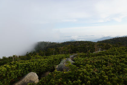 北奥千丈岳からの景観。