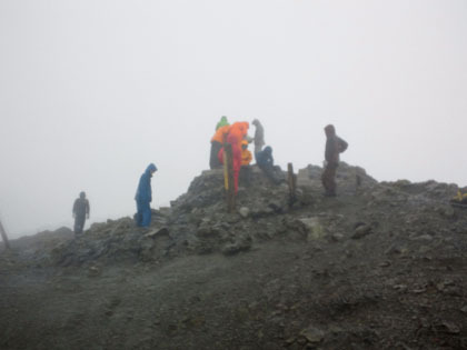 白馬岳の山頂。