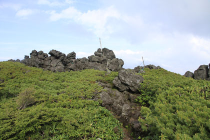 大岳の山頂。