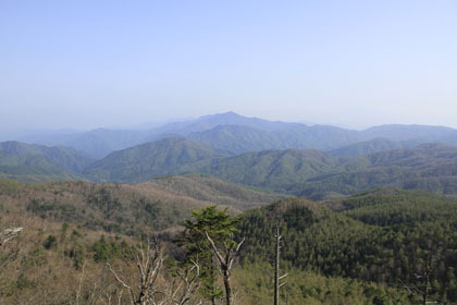 笠取山からの眺望。