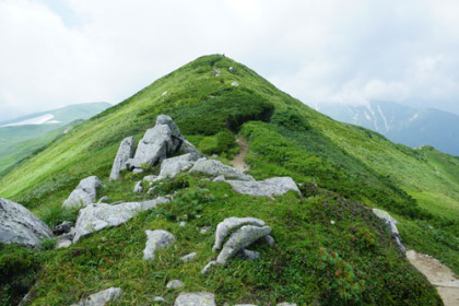 飯豊本山の山頂。