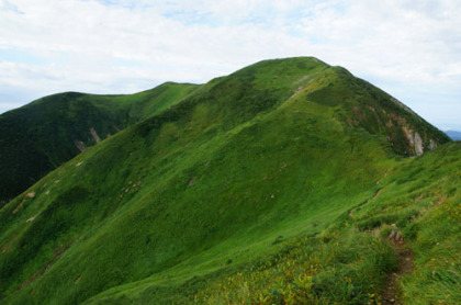 御舎利山の山頂。