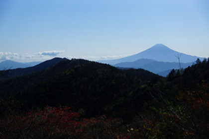 小金丸山から見た富士山。