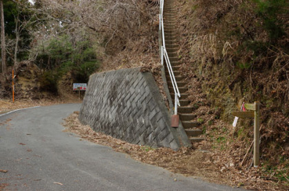 車道を横切る