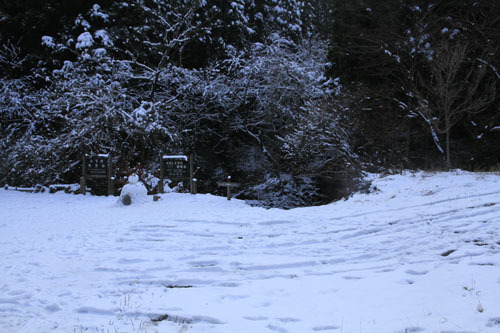 雪の小下沢林道